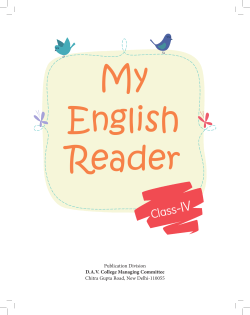 Class 4 My English Reader 4_2015 - dav centenary public school
