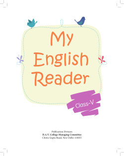 Class 5 My English Reader 5_2015 - dav centenary public school
