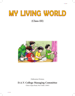 Class 3 My Living World 3_2015 - dav centenary public school, tohana