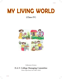 Class 4 My Living World 4_2015 - dav centenary public school, tohana