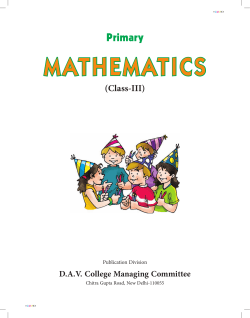 Class 3 Primary Mathematics 3_2015