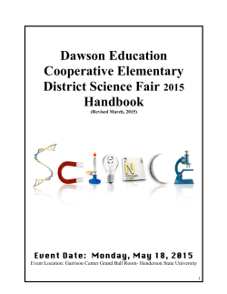 Dawson Education Cooperative Elementary District Science Fair