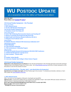 Postdoc Update 03-30-2015 - DBBS