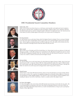 Search Committee - Dallas Baptist University