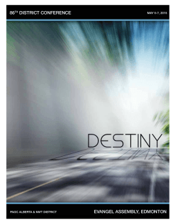 View District Conference Ministry Reports Booklet