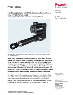 EMC-HD electromechanical heavy duty cylinder from Rexroth