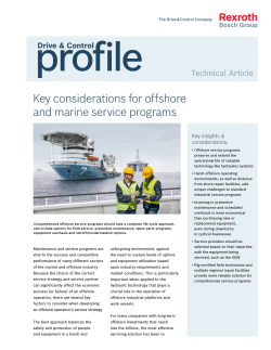 Bosch Rexroth Offshore Services Technical Article