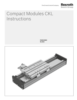 Compact Modules CKL Instructions
