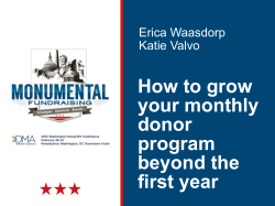 How to grow your monthly donor program beyond the first year
