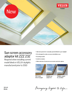 Sunscreen Adapter Kit Flyer