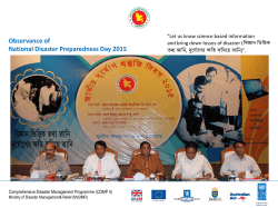 National Disaster Preparedness Day 2015