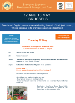 12 AND 13 MAY, BRUSSELS