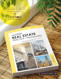 Educator`s Guide - Dearborn Real Estate Education