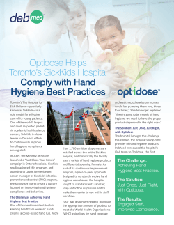 Optidose Helps Toronto`s SickKids Hospital Comply with