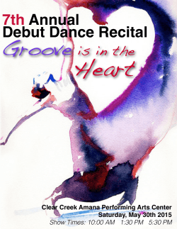 7th Annual Debut Dance Recital