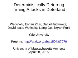 Deterministically Deterring Timing Attacks in Deterland