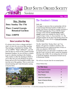May2015_Newsletter - Deep South Orchid Society
