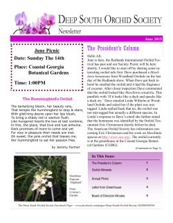 June2015_Newsletter - Deep South Orchid Society