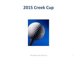 2015 Creek Cup - Deer Creek Cup