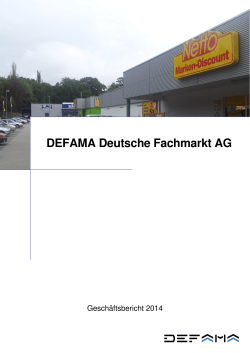 GeschÃ¤ftsbericht 2014 - Deutsche Fachmarkt AG