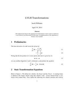 LVLH Transformations