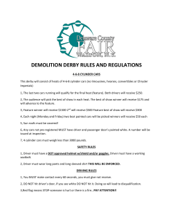 demolition derby rules and regulations