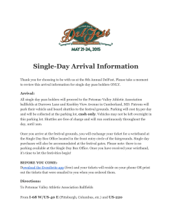 Single-Day Arrival Information