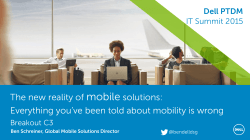 The new reality of mobile solutions: Everything you`ve