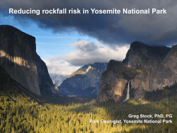 Reducing rockfall risk in Yosemite National Park