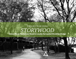 StoryWood: A Toolkit for Using Urban Wood