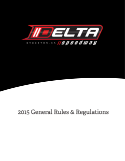 2015 General Rules & Regulations