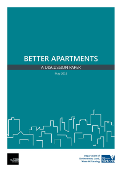 Better Apartments â A Discussion Paper