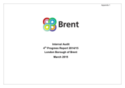 Internal Audit Progress Report appendix 1