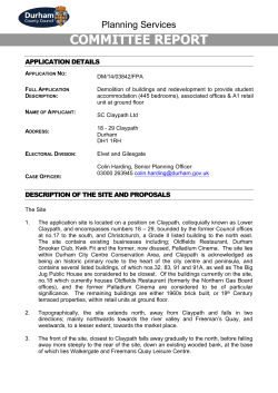 COMMITTEE REPORT - Durham County Council