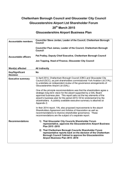 Cheltenham Borough Council and Gloucester City