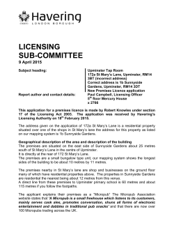 LICENSING SUB-COMMITTEE