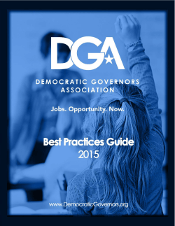 DGA Best Practices - Democratic Governors Association
