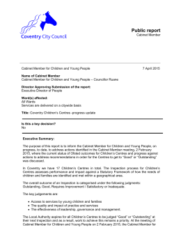 Coventry City Council Blank Template