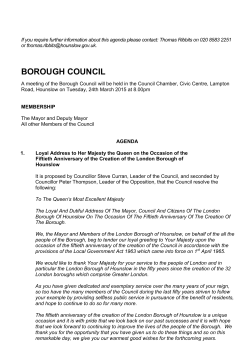borough council - Meetings, agendas, and minutes