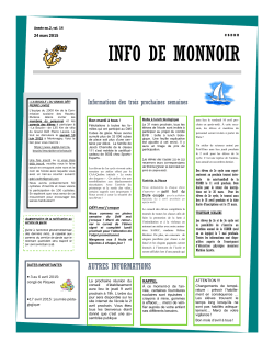 Info de Monnoir du 24 mars 2015