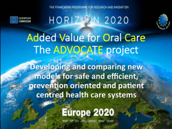 Added Value for Oral Care The ADVOCATE
