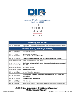2015 DIA Annual Conference Agenda R10