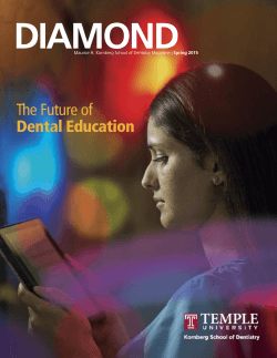 The Future of Dental Education - Temple University