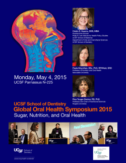 Global Oral Health Symposium 2015 Program