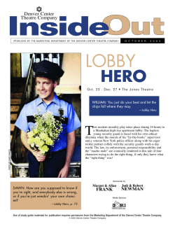 Lobby Hero - Denver Center for the Performing Arts
