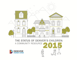 Status of Denver`s Children