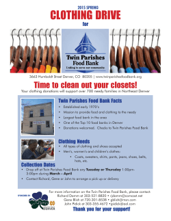 Twin Parishes Flyer-Spring 2015 Clothes Drive.indd