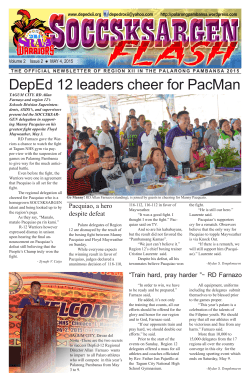 DepEd 12 leaders cheer for PacMan