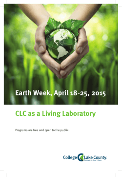Earth Week 2015 - College of Lake County
