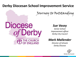 Headteacher briefing - the Diocese of Derby